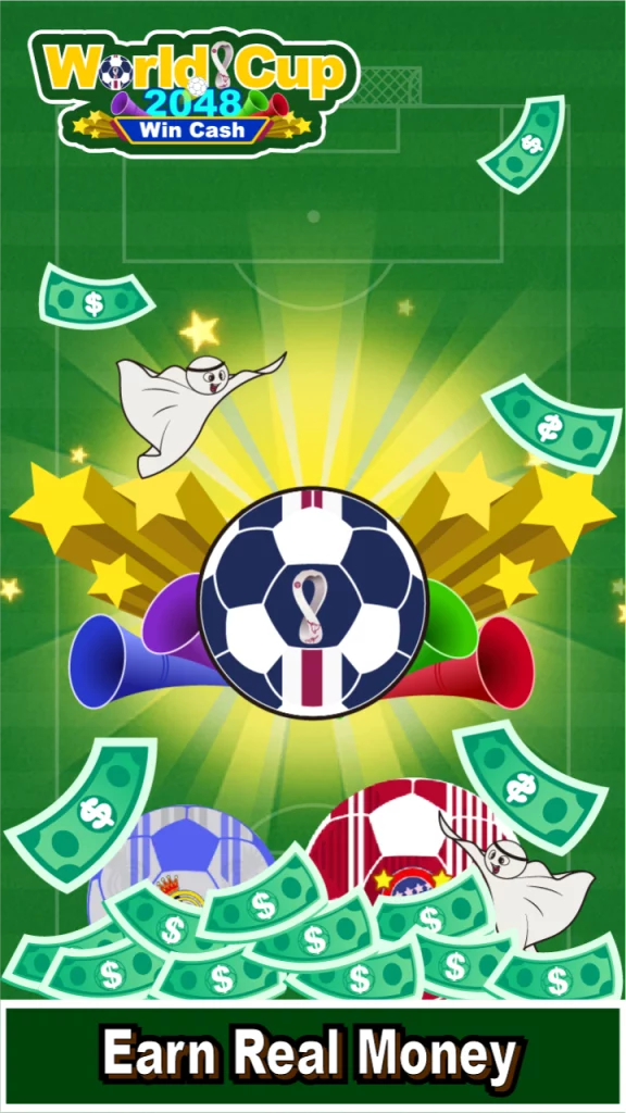 World Cup 2048 - aplicación para ganar dinero jugando