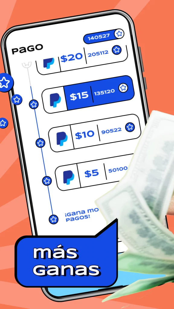 aplicación para ganar dinero a PayPal - app que si paga