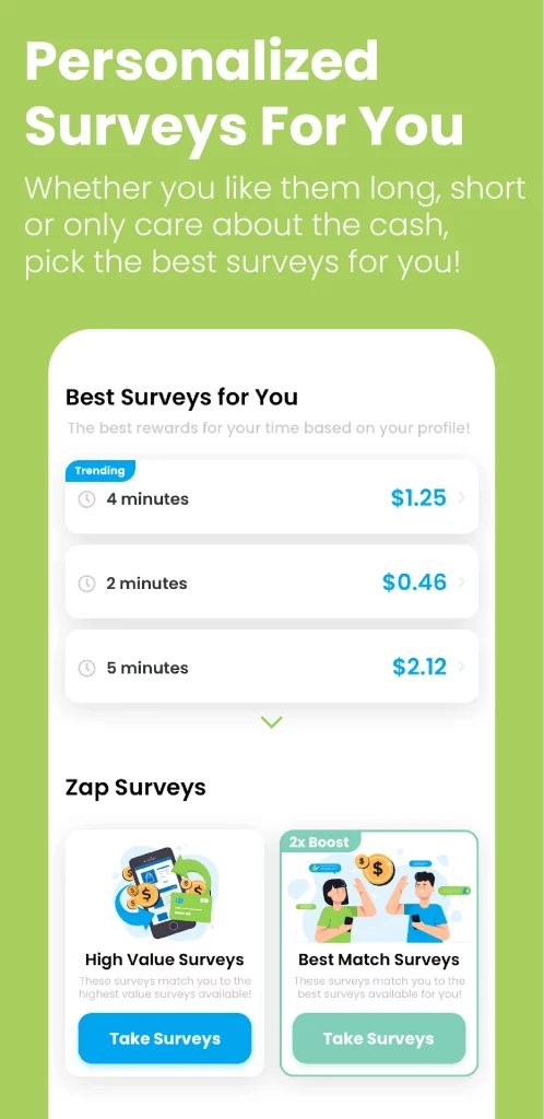 Application to earn money by answering surveys - App that does pay