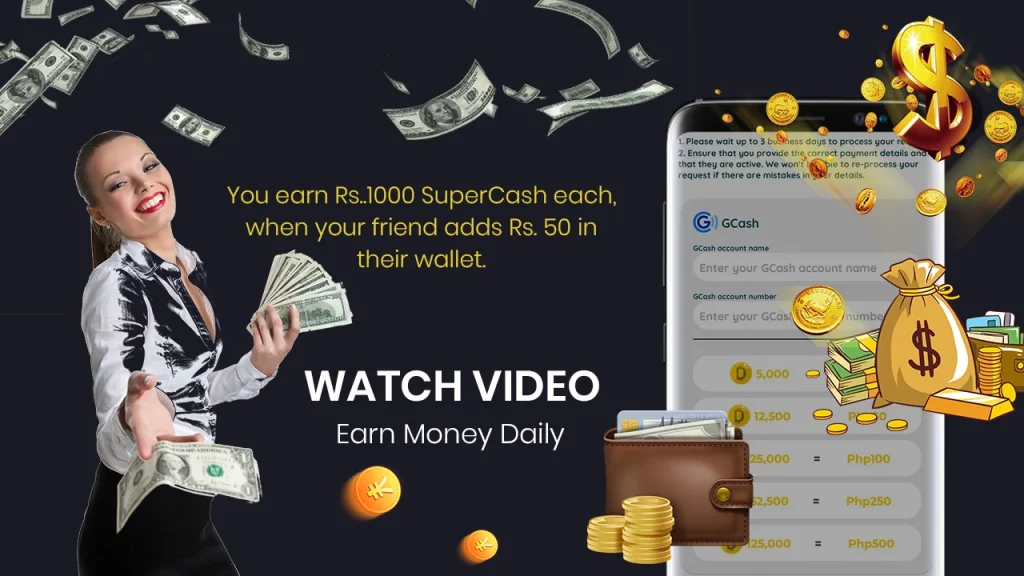 Watch Video & Earn Money Daily - aplicación para ganar dinero viendo vídeos