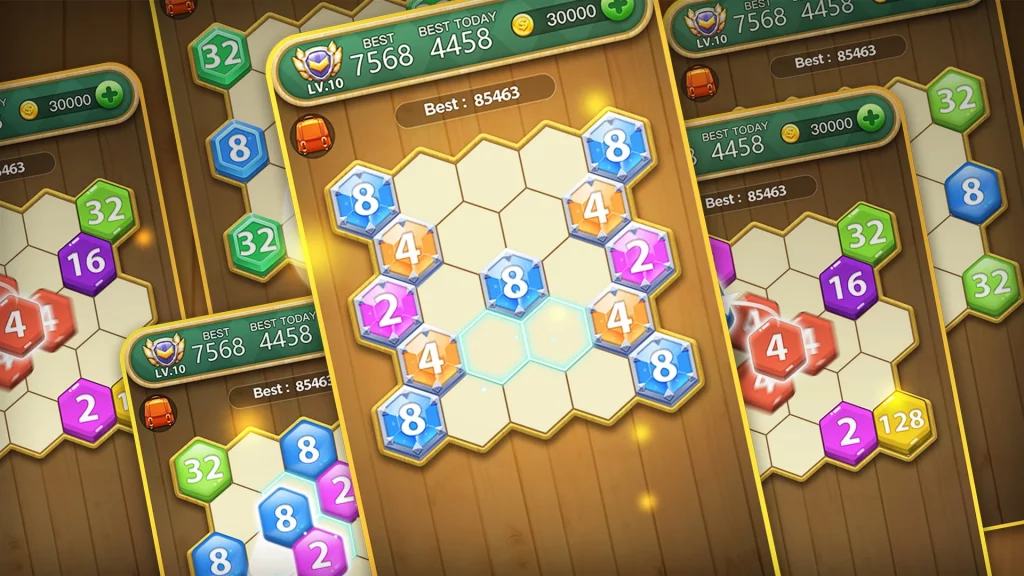 Bloque Hexagonal - aplicación para ganar dinero jugando