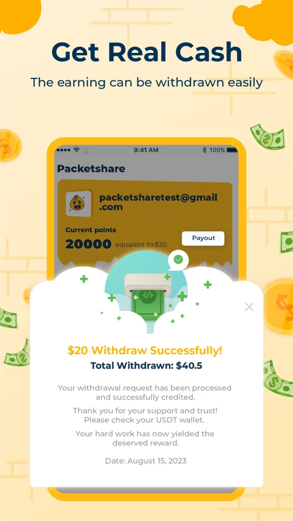Packetshare - Passive Income
