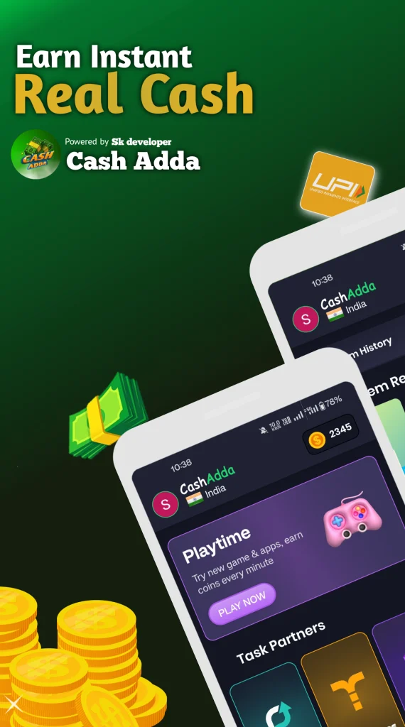 Cash Adda - Earn Money & Gifts app