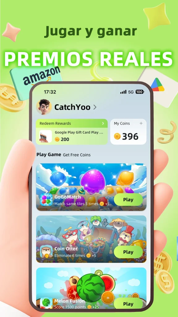 CatchYoo:Play & Earn Rewards app
