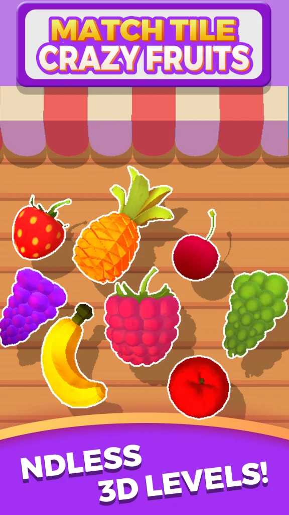 Match Tile: Crazy Fruits app