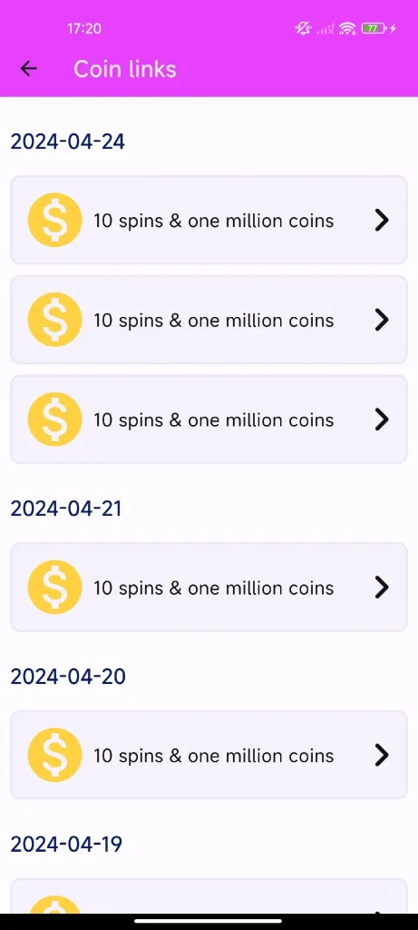 Descargar GoSpin: Daily coin collected