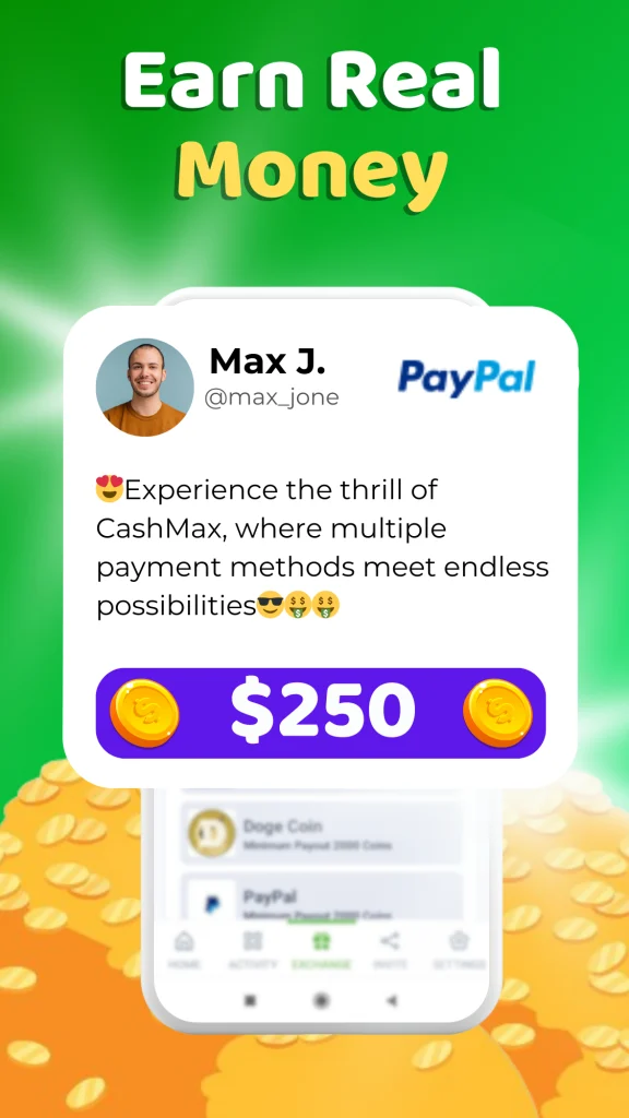 CashMax - Watch, Play & Earn app