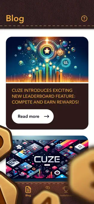 Cuze: Brainy Rewards app app