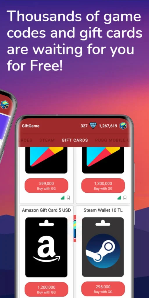 Gift Game - E-Pin & Gift Cards app