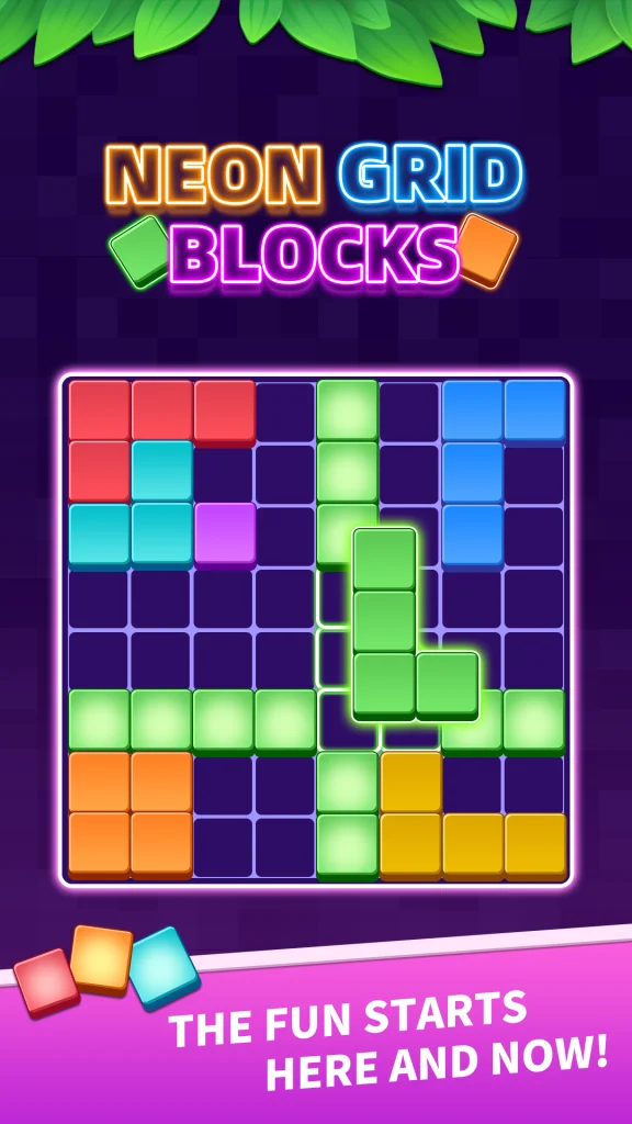 Descargar Neon Grid Blocks