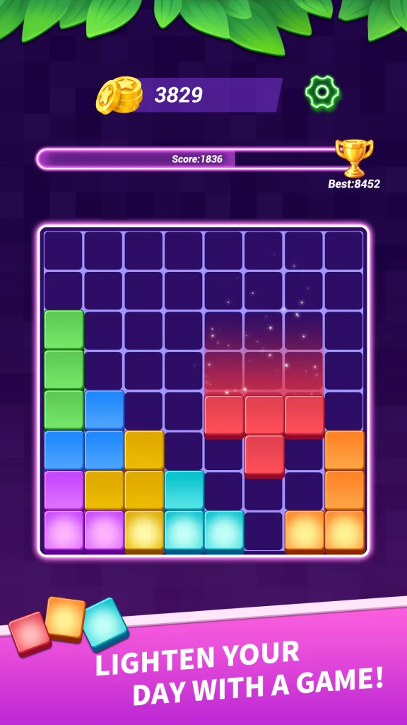 Descargar Neon Grid Blocks