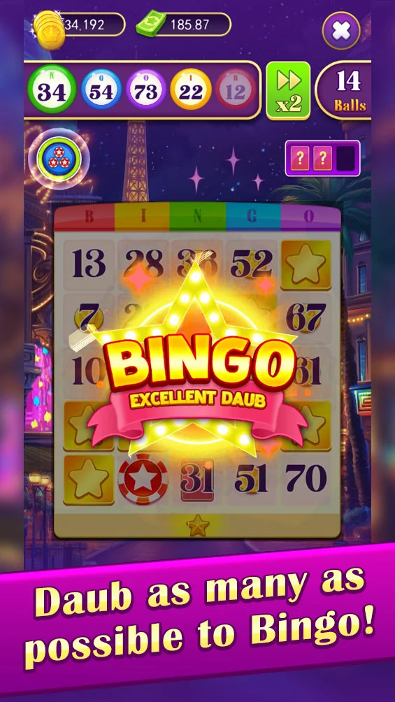 Starry Night Bingo app