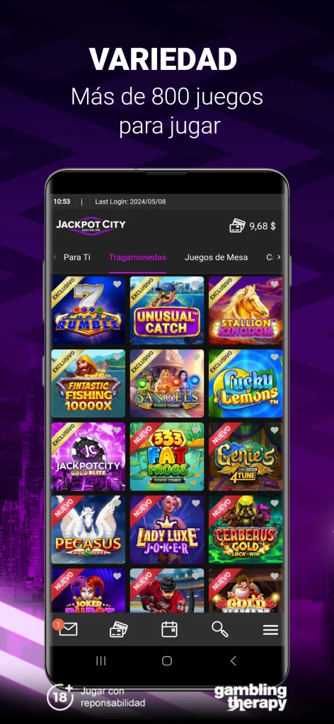 Jackpot City Casino México app