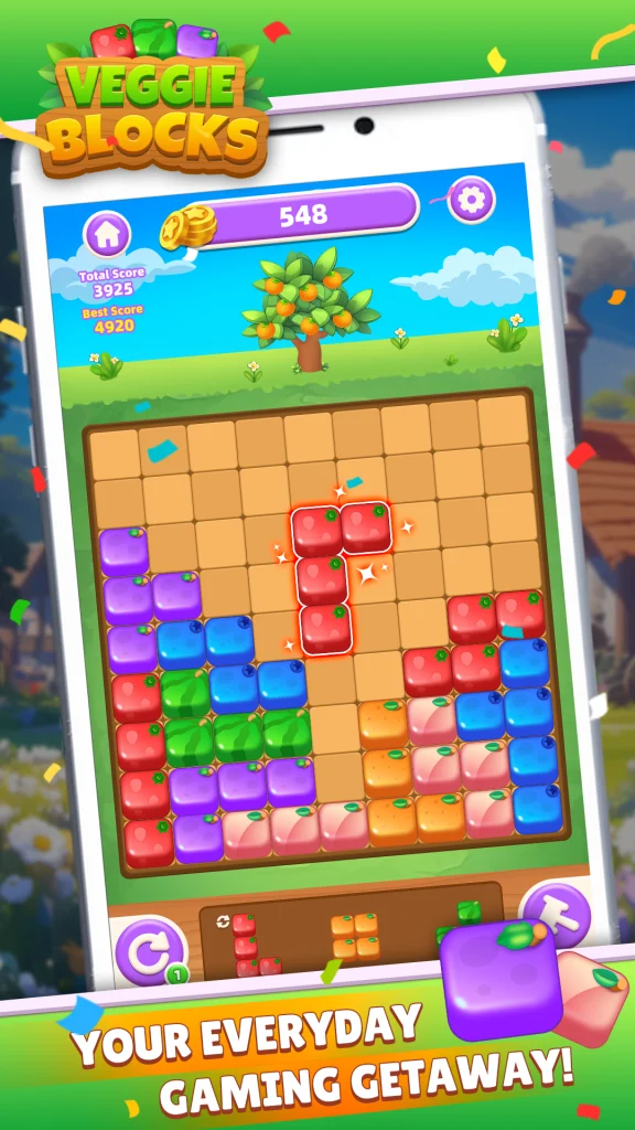 Veggie Blocks:Puzzle Adventure app