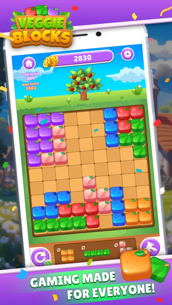 Veggie Blocks:Puzzle Adventure app