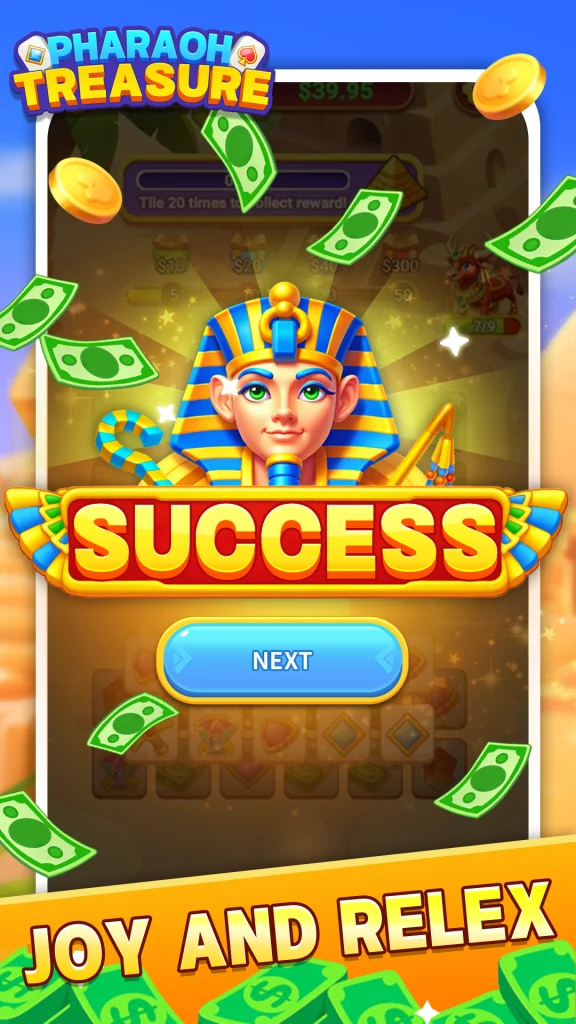 Pharaoh Treasure-Match Tiles paga