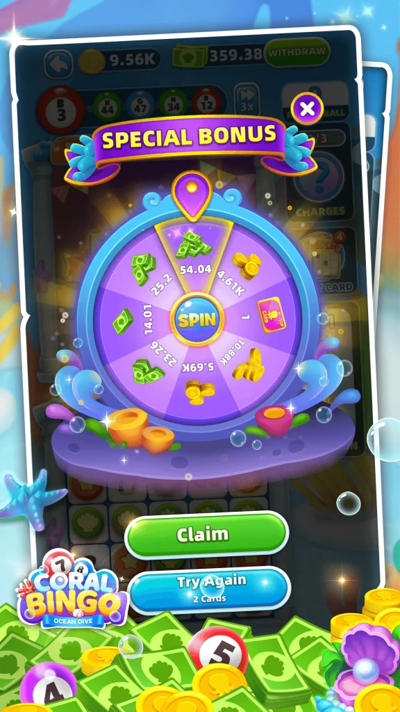 Coral Bingo - Ocean Dive app
