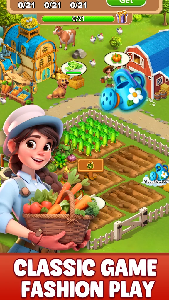Farming Vegetable Adventure app