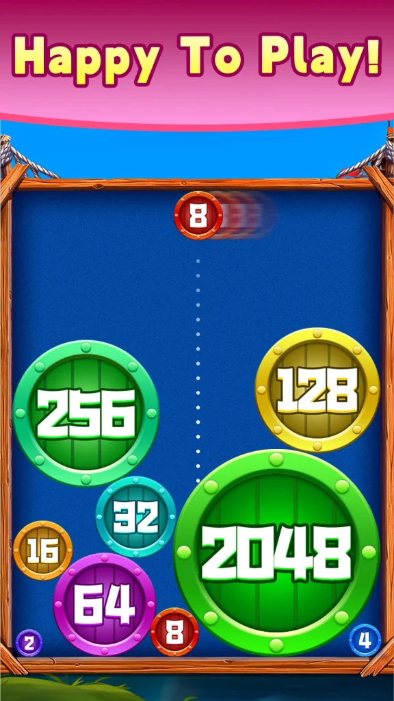 2048 Ball Merge app