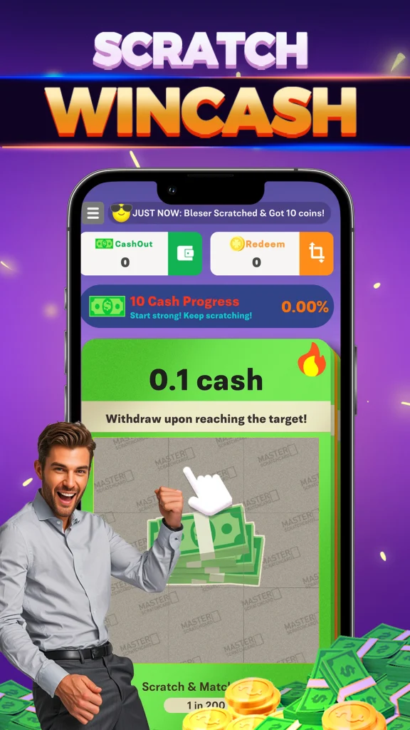 Cash Rain Scratch Cards paga