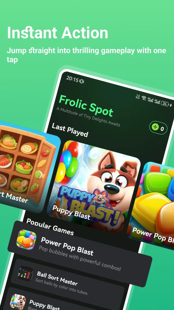 Frolic Spot paga