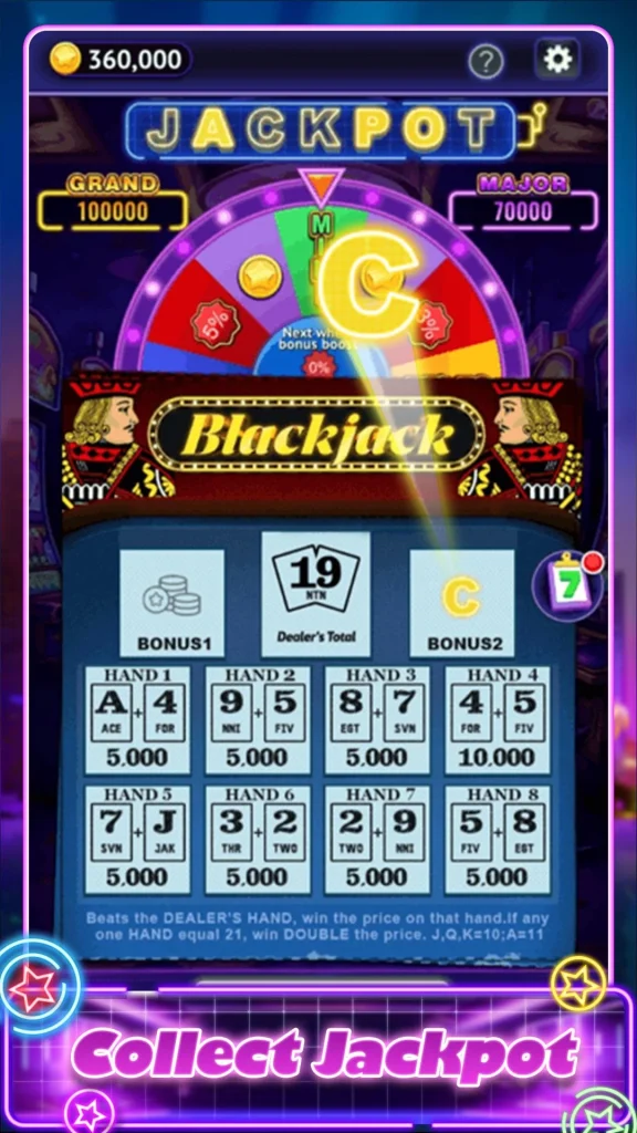 Blackjack Scratch paga