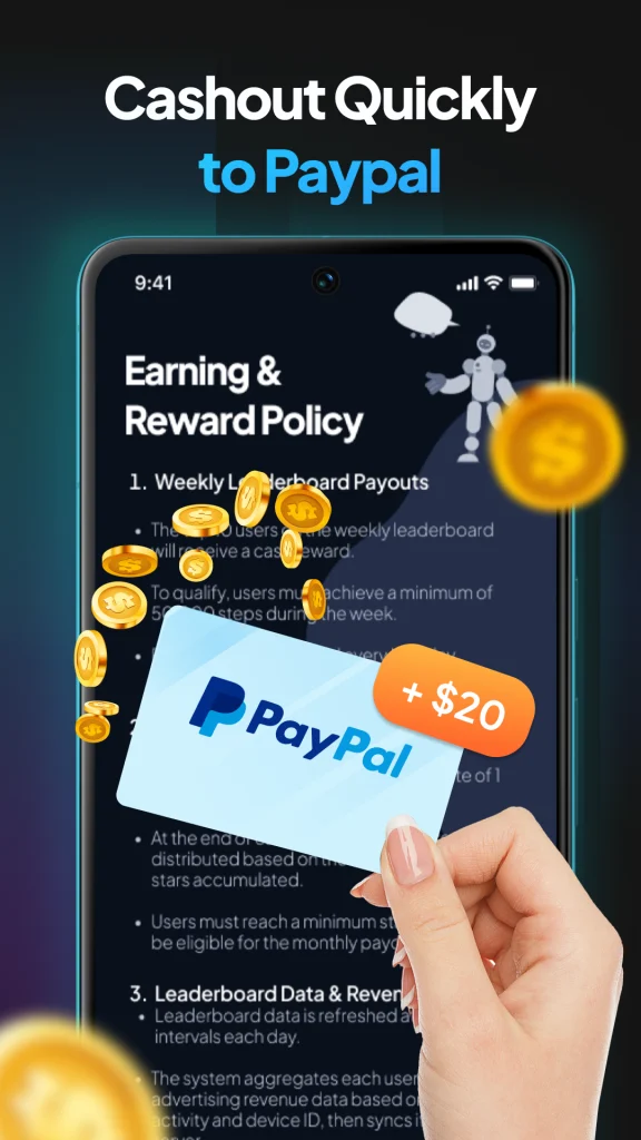 WalkCash - Step to Earn paga