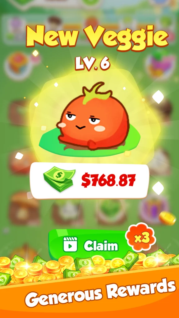 Veggie Merge paga