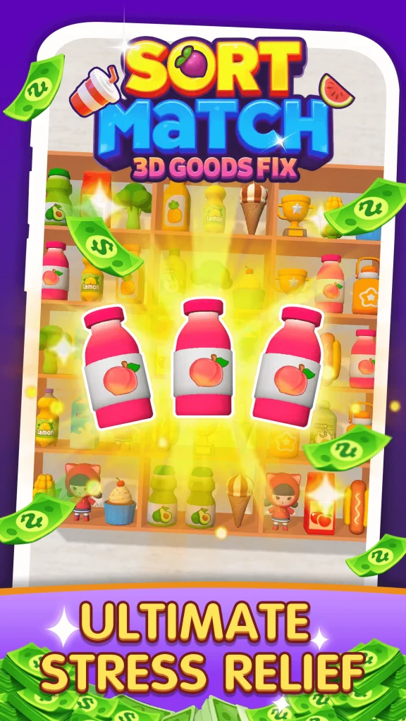 Sort Match 3D: Goods Fix paga