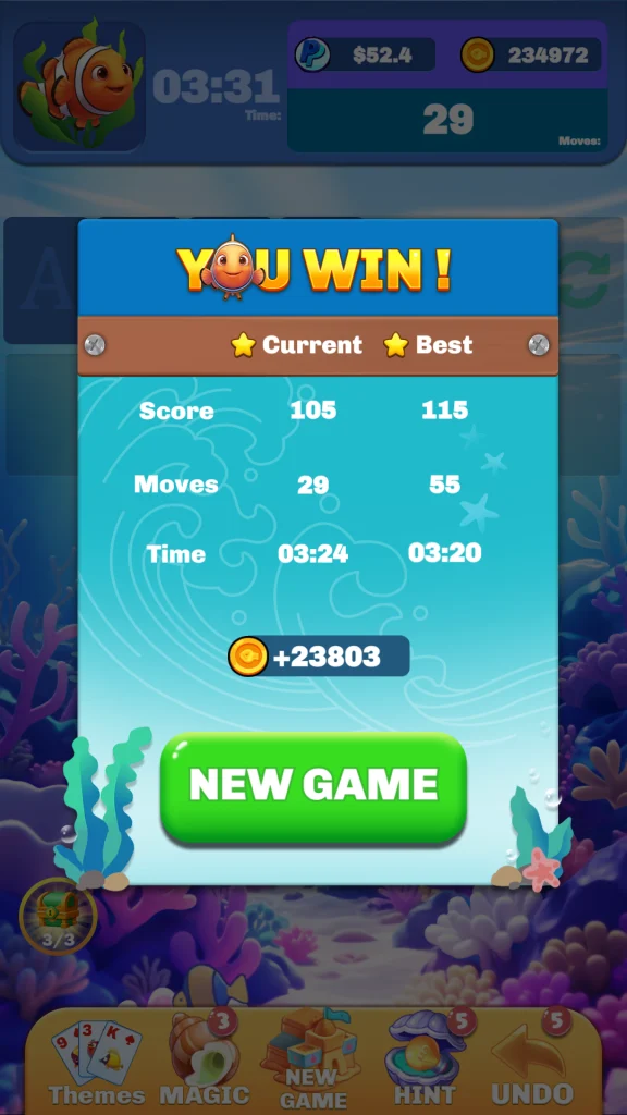 Fish Solitaire: Classic paga