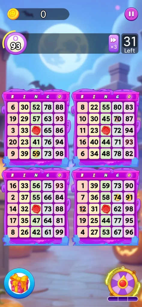 Halloween Bingo Journey paga