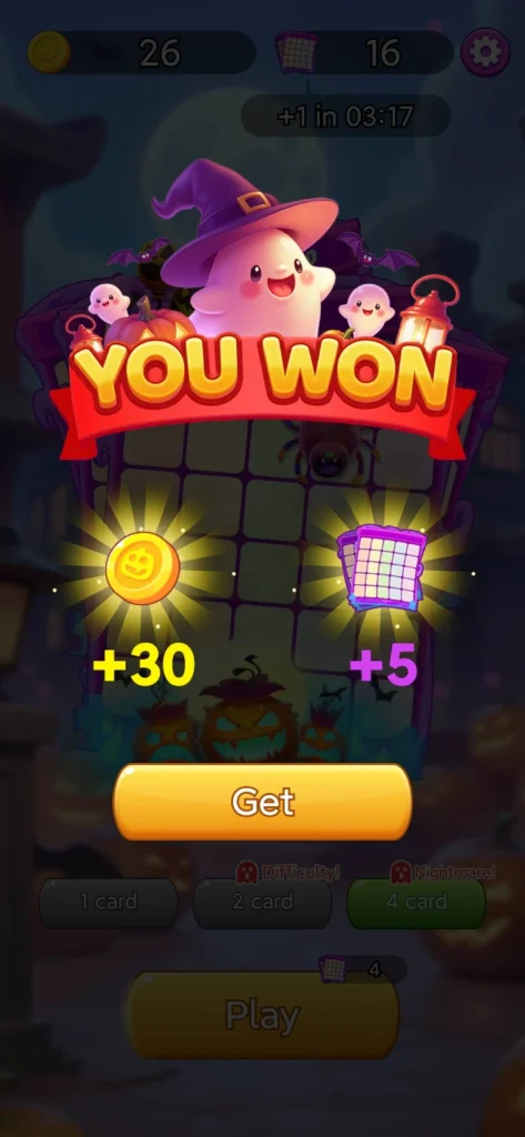 Halloween Bingo Journey paga